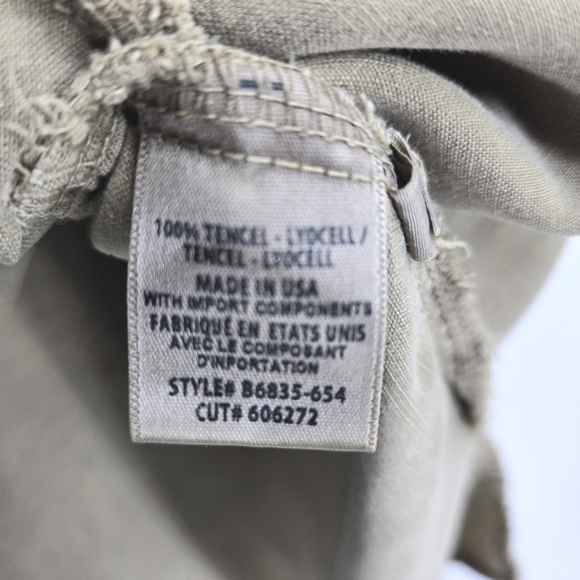 Bella Dahl Moss Green Long Sleeve Shirt Dress - Picture 11 of 13